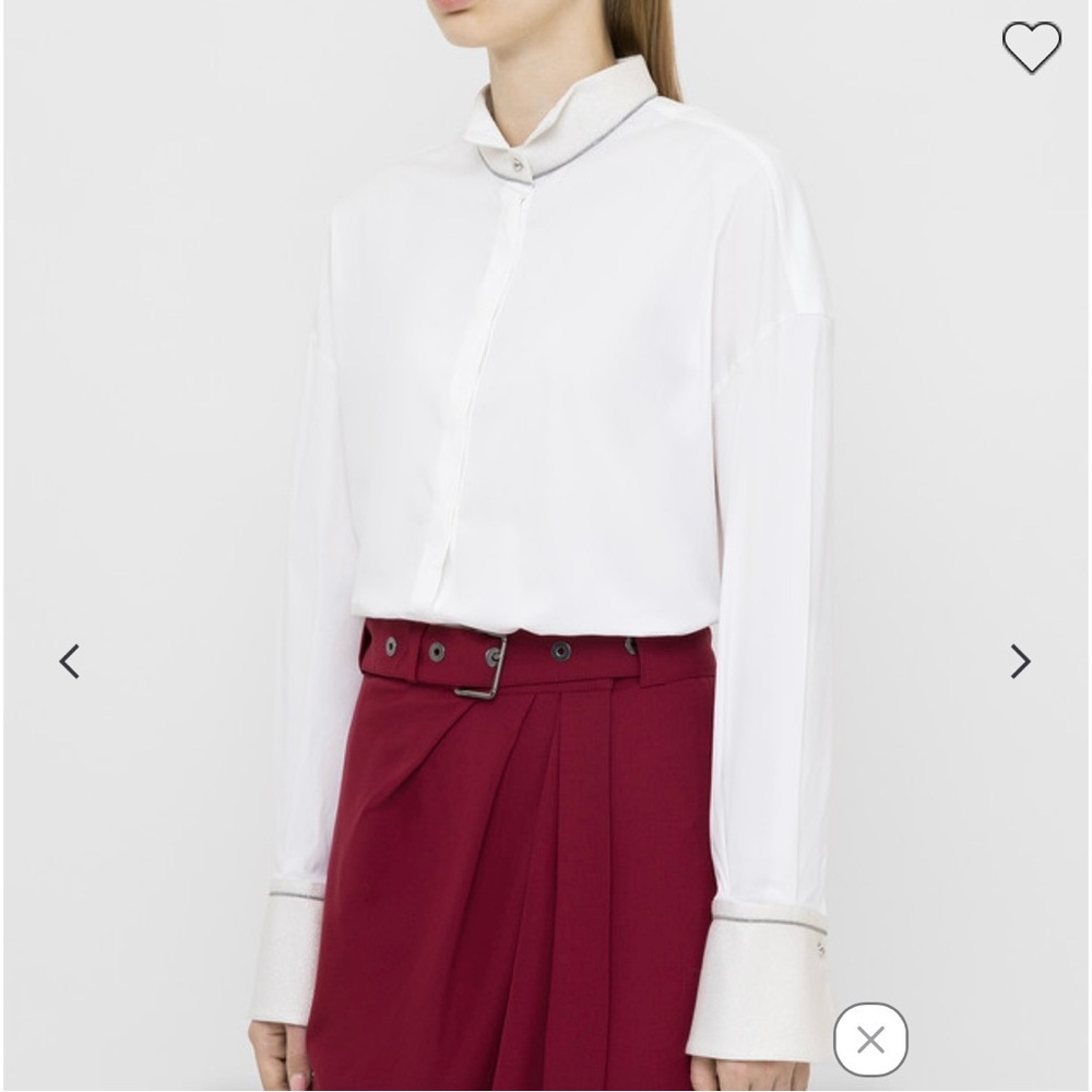 Brunello Cucinelli White Dress Shirt - Picture 3 of 10